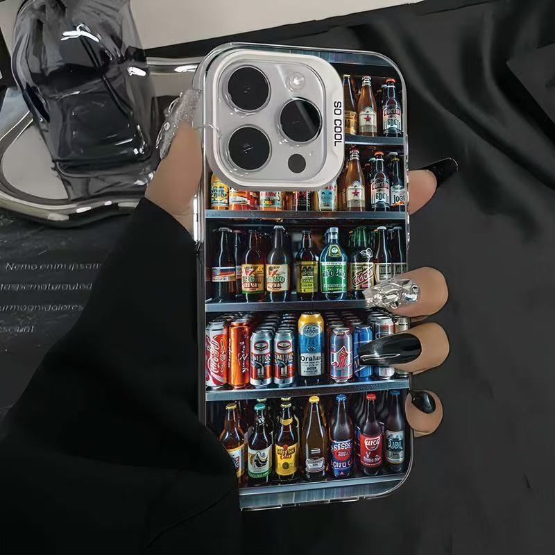 创意啤酒适用苹果17Promax手机壳iPhone16元气壳日韩15/14跨境13/|undefined