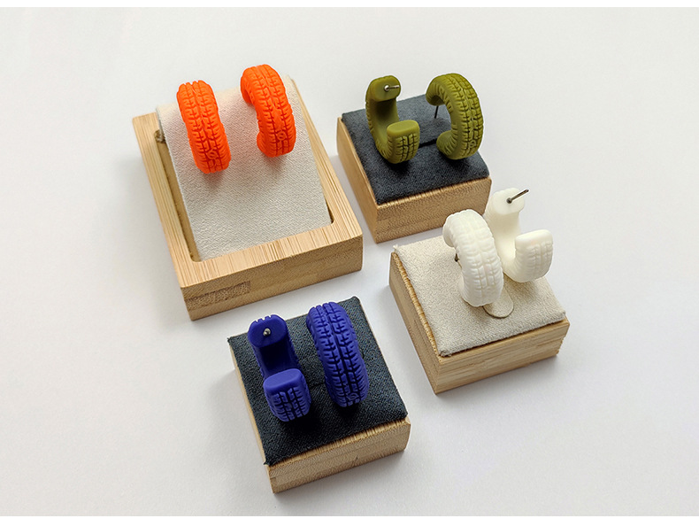 Letter Arylic No Inlaid Earrings display picture 3