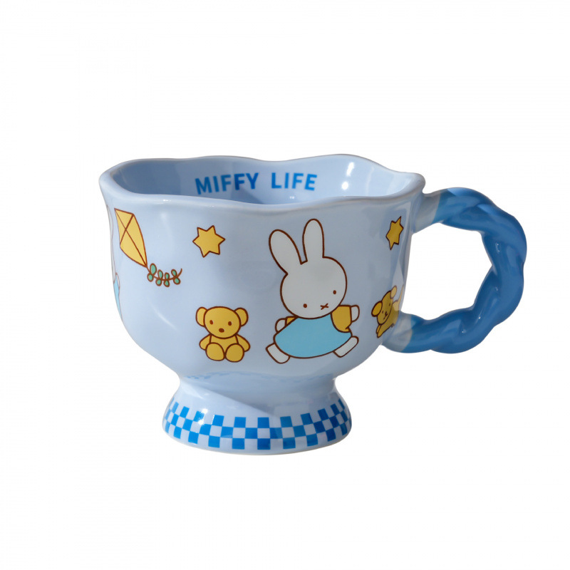 Auténtica licencia Mifi copos de marca encantadores tazas de agua de dibujos animados tazas de cerámica caseras tazas de cumpleaños