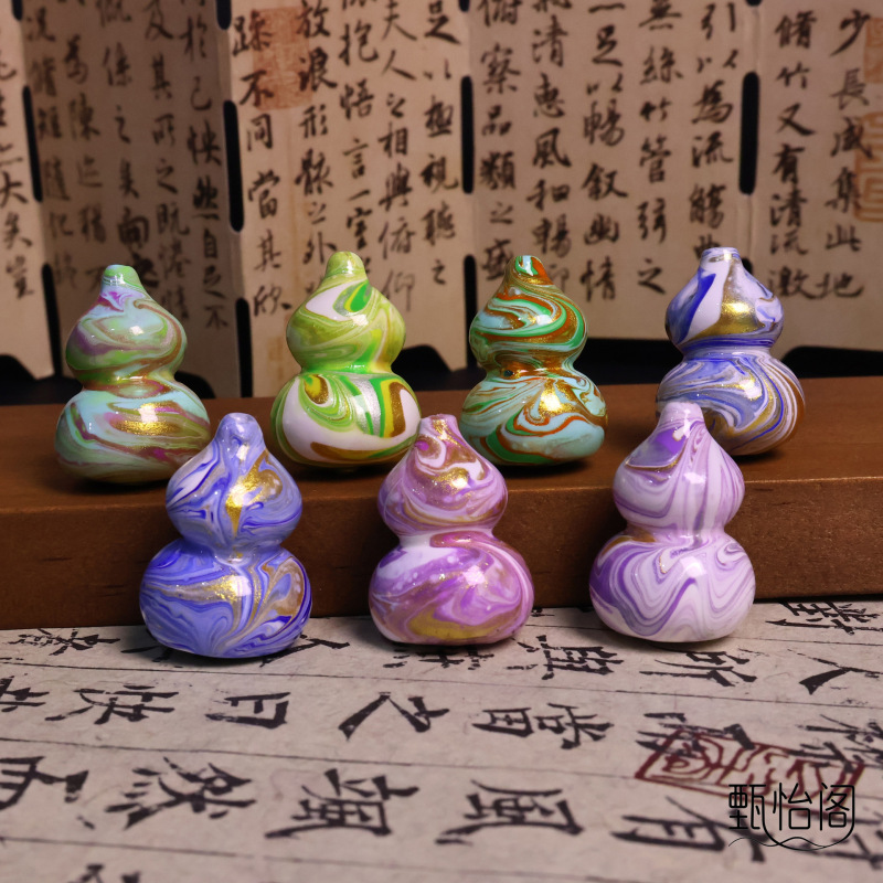 藏式流体大漆葫芦diy手链项链葫芦配件文玩饰品搭配配饰手工首饰|undefined