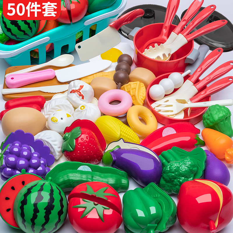 Play House simulación cocina frutas y verduras pizza corte música Velcro juguete para niños y niñas regalo