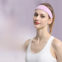 麥斯達跨境新款純色寬邊鬆緊帶運動跑步止汗頭巾防滑吸汗彈力束髮