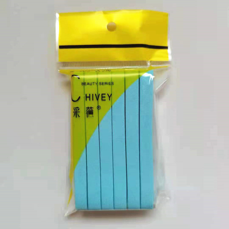 PVA cara lavado puff fabricante en stock suministro Caiwei tira de compresión cara lavado puff 12 tiras de agua remojo más grande