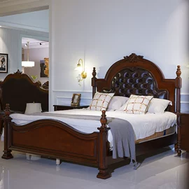 皮艺沙发;实木床;电视柜