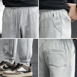 Демисезонные спортивные тонкие штаны, свободный прямой крой, оверсайз, в корейском стиле