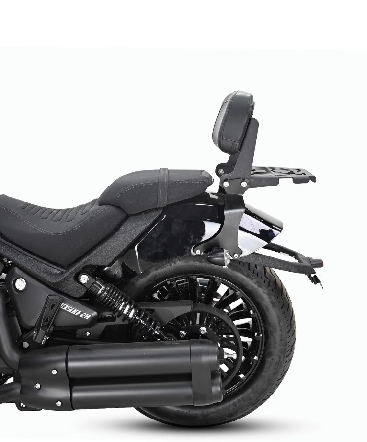 Muscle car Wolf applicable to Benda black flag 500 backrest tail shelf rear tail frame tail wing multifunctional folding backrest modification