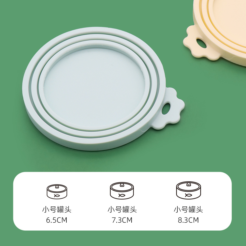 cubierta de latas, cubierta de sellado de alimentos para mascotas, cubierta de preservación de frescura a prueba de polvo 3 - en - 1 para bocadillos para gatos y perros