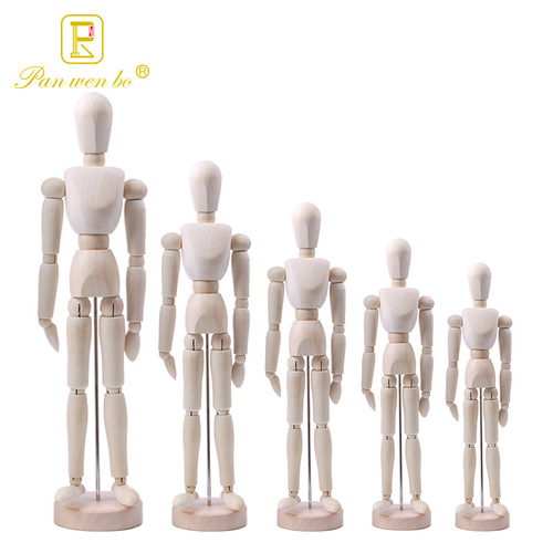 Panwen Bohe Wooden Doll Art Comics Imitation Human Body Flexible Joints Human Sketch Wooden Figure Wooden Ornaments Wholesale