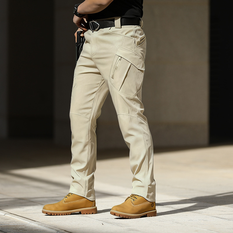 Spring and Autumn Ix9 Tactical Pants Men's Slim Waterproof Camouflage Special Forces Anti-Scratch Military Fan Pants Training Pants Outdoor Cargo Pants