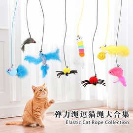 Z挂门响铃逗猫棒宠物玩具猫咪玩具自嗨猫咪逗猫棒悬挂逗猫棒玩具
