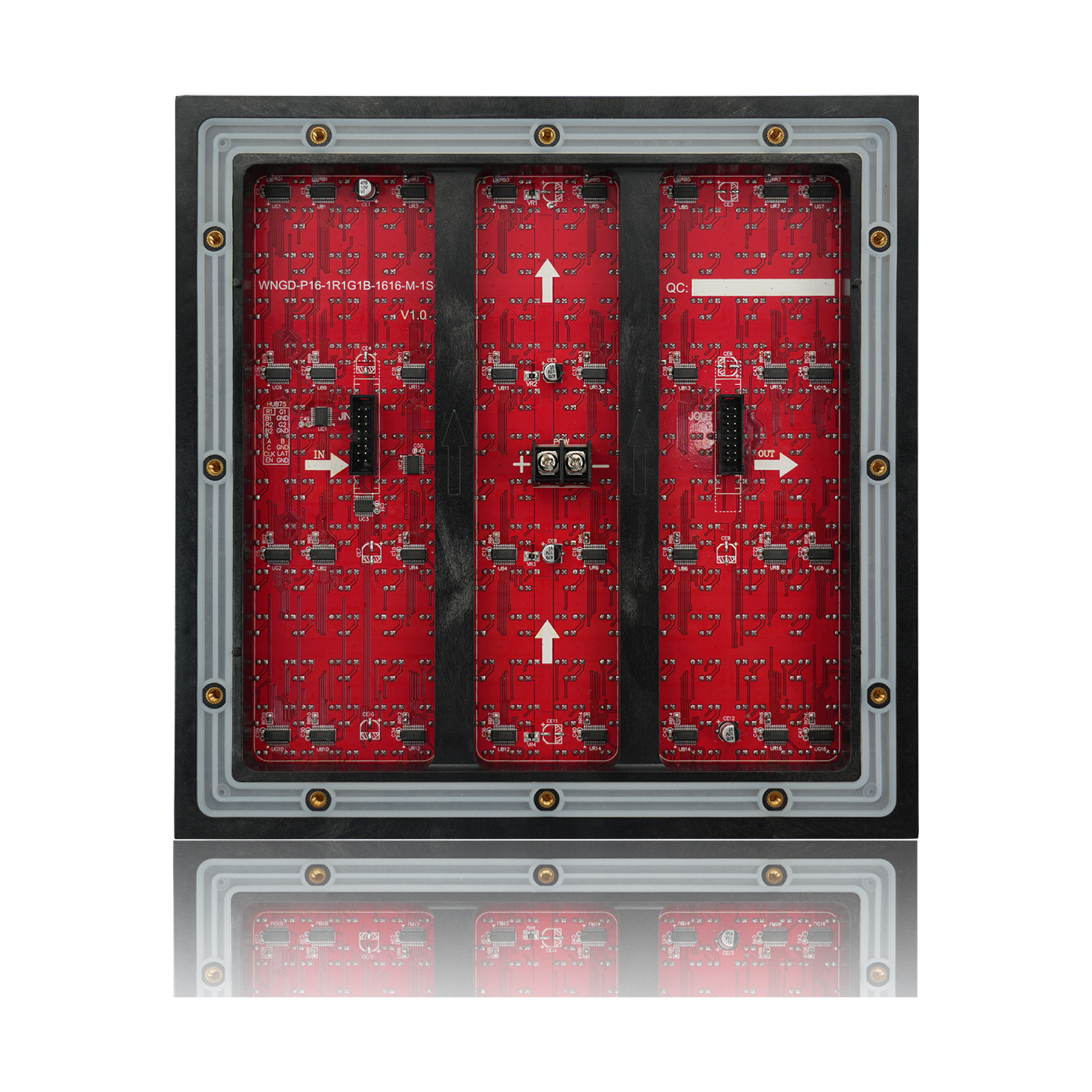 �����ˮP16��ͨ��ģ��˫ɫled������ʾ�����������