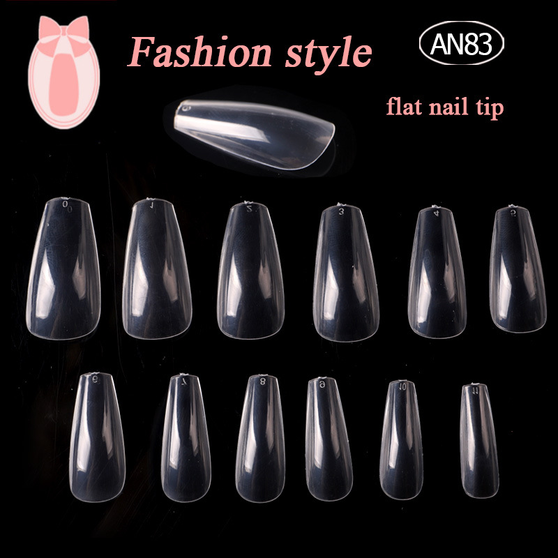 Transparent ultra thin fake nails for manicure