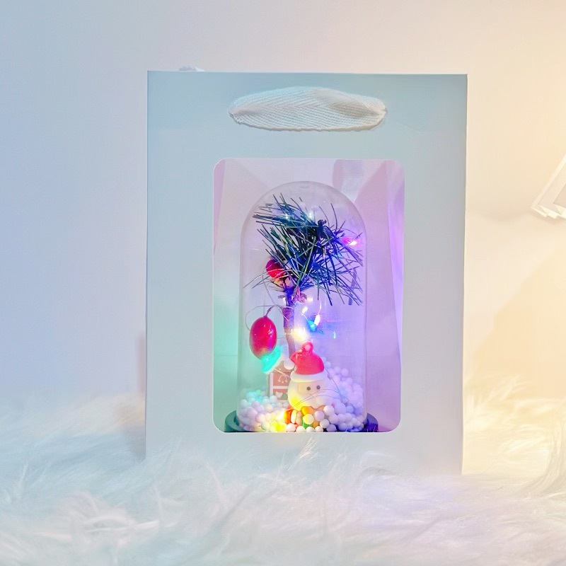 Papá Noel lámpara de noche decoración de la habitación decoración de escritorio muñeco de nieve atmósfera lámpara props regalos de Navidad al por mayor image 8