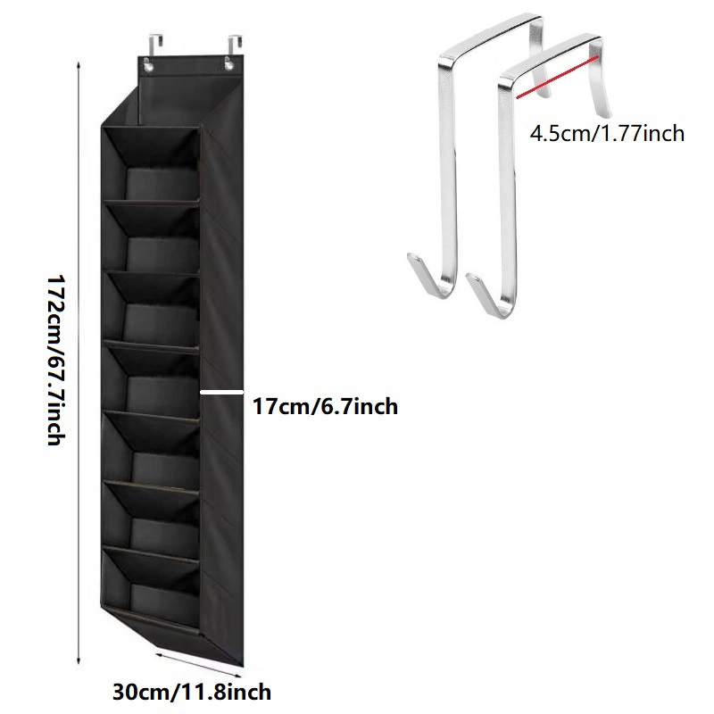 좁은 8겹 검정색