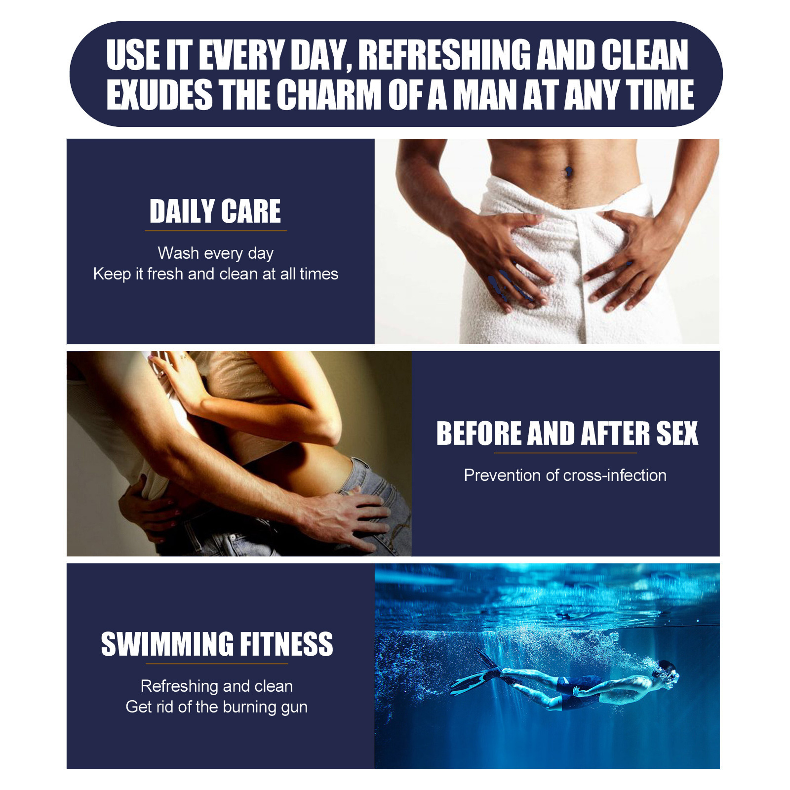 North Moon moška praskasta nega za odpravljanje vonja in srbenja, osvežitev in nežno nego za zasebno nego praskanja_voghion.com