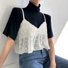 韩国chic2026春夏季新款韩系气质叠穿shen器蕾丝小吊带背心女百搭