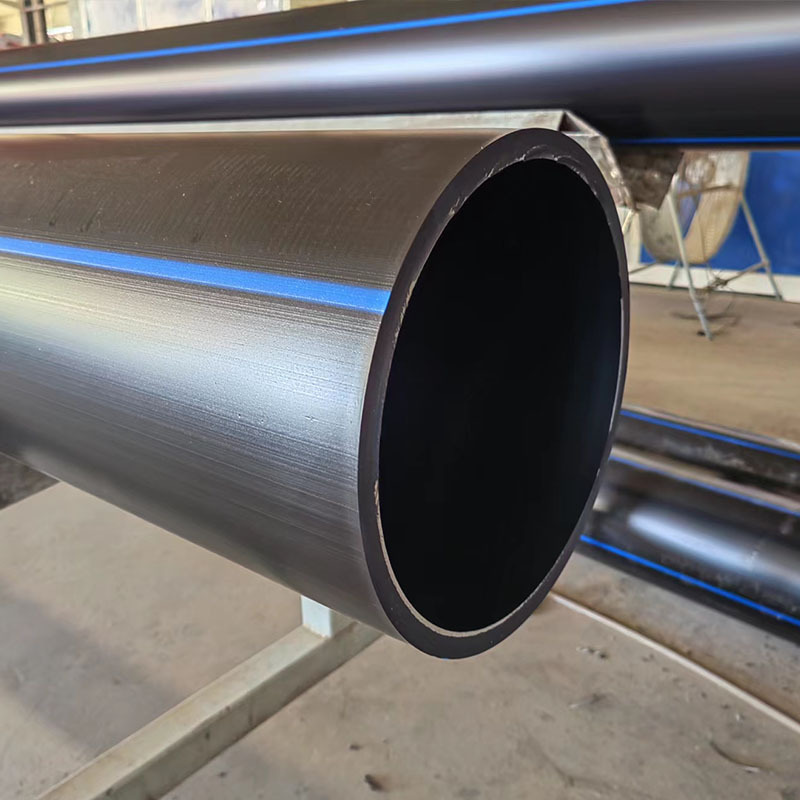 海玉现货PE给水管pe农田灌溉管自来水HDPE顶管黑色聚乙烯给水管