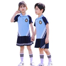 2024夏季新款小学生校服棉短袖运动套装幼儿园园服儿童班服