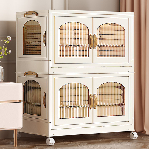 Installation-free storage cabinet storage cabinet household plastic light luxury snack cabinet baby children's clothes toy storage cabinet