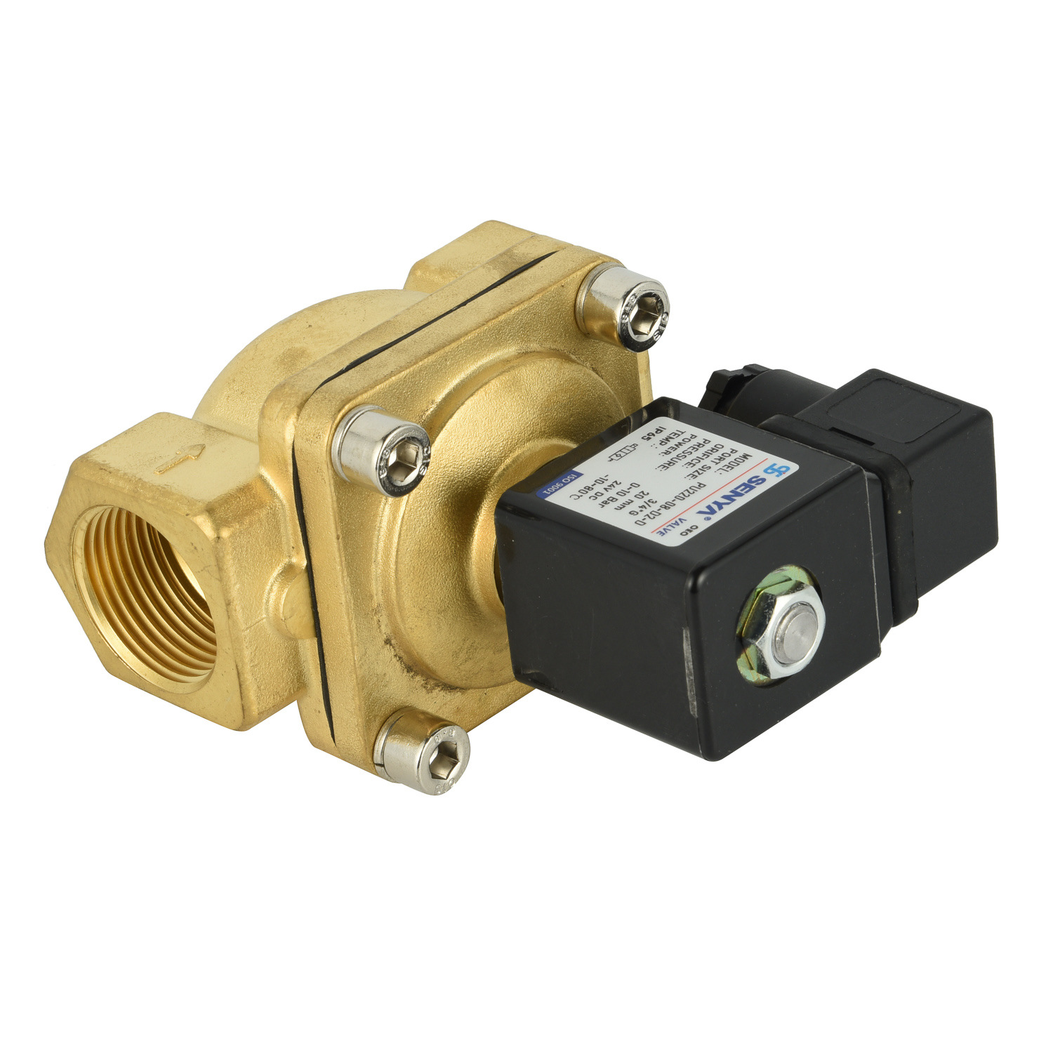 PU220-04电批发厂家批发PU系列螺纹黄铜电磁阀高压水电磁阀水阀