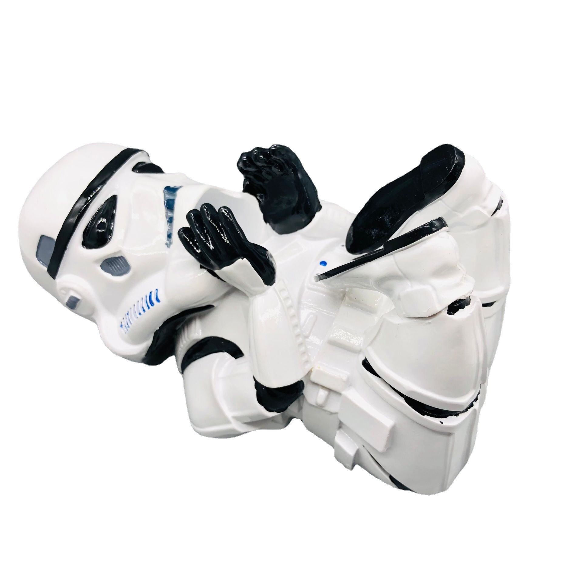 Star Wars soldado blanco negro Guerrero soporte de vino blanco bandeja de vino estante de vino lindo Guerrero blanco bandeja de vino decoración de estante de vino