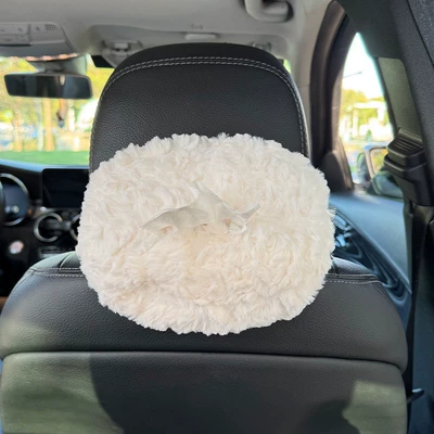 Car Headrest Neck Pillow Headrest - imitation-rabbit-fur-tissue