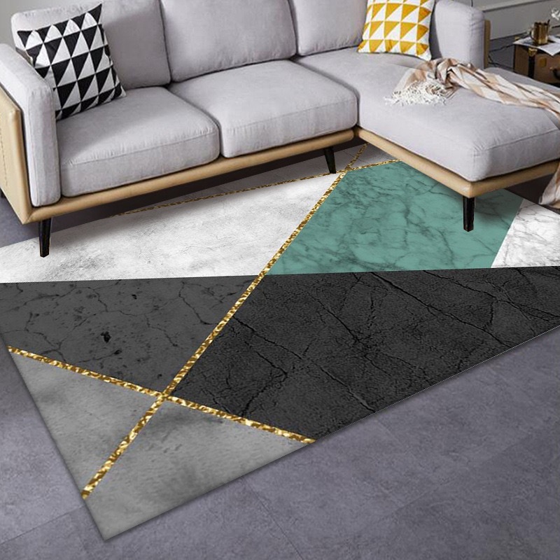 Alfombra nórdica sala de estar sofá mesa de café manta moderna minimalista Luz de lujo Casa dormitorio totalmente cubierto área grande puerta mat image 24