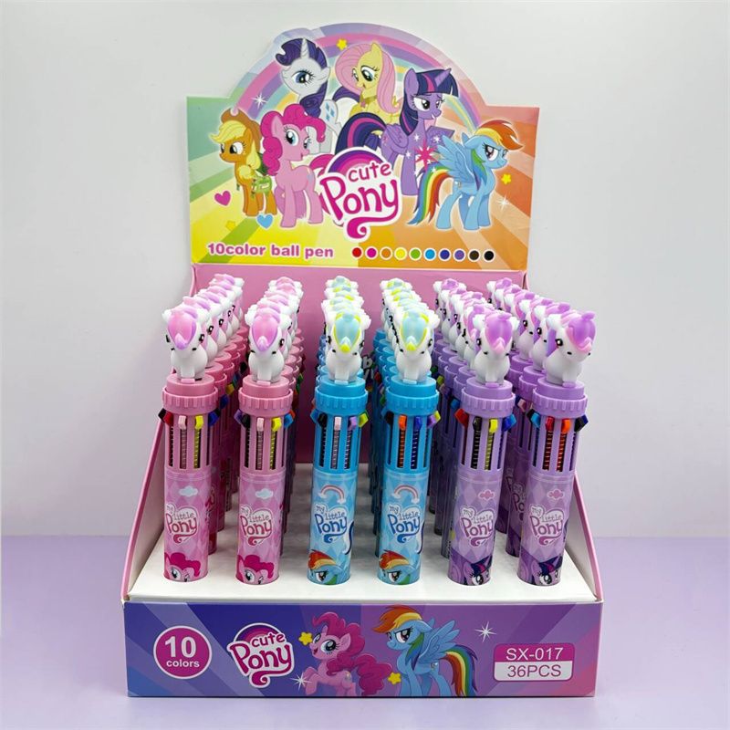 Sanlio nuevo bolígrafo de 10 colores sanrio kulomi bolígrafo de 10 colores bolígrafo de mano explotador transfronterizo de fuentes de comercio exterior.