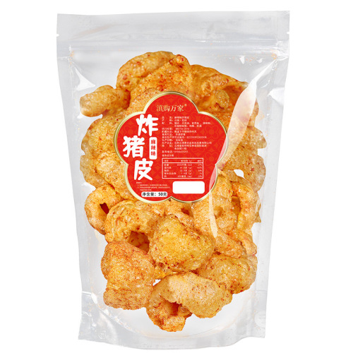 Yunnan Specialty Fried Pork Skin, Freshly Fried and Ready to Eat, Crispy and Delicate Pork Skin for Drinking with Wine