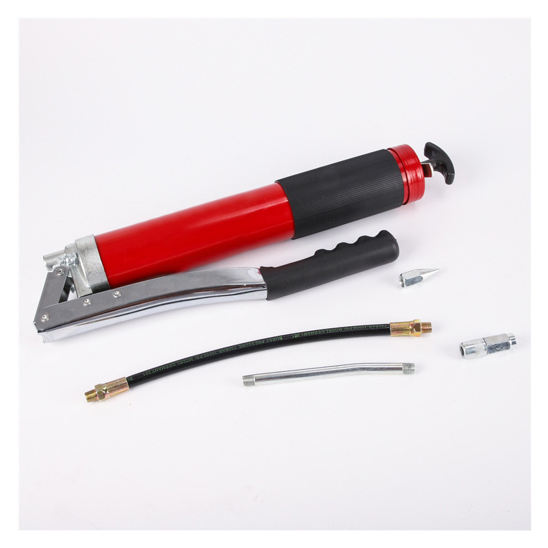 厂家批发工程机械专用双芯棒黄油枪DHF-1009双压杆黄油枪带塑料盒