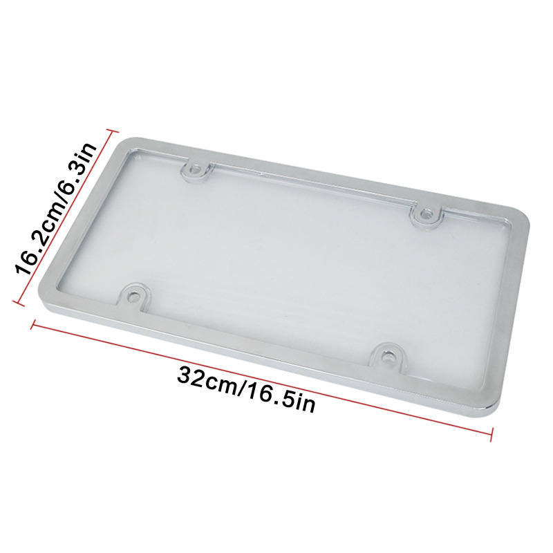 Factory direct American standard plastic license plate frame with cover transparent cover two-in-one American license plate frame accessories complete