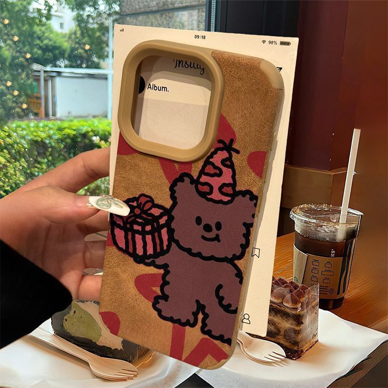 Regalo Bear para Apple 1716Promax Case iPhone One13 Resistente a la caída 12 / 11 / 14 Suave