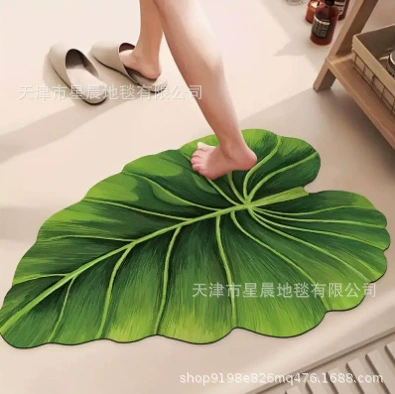 Трансграничный банан Домашняя ванная комната диатомовая грязь коврик противоскользящие коврик для туалета дверной проем