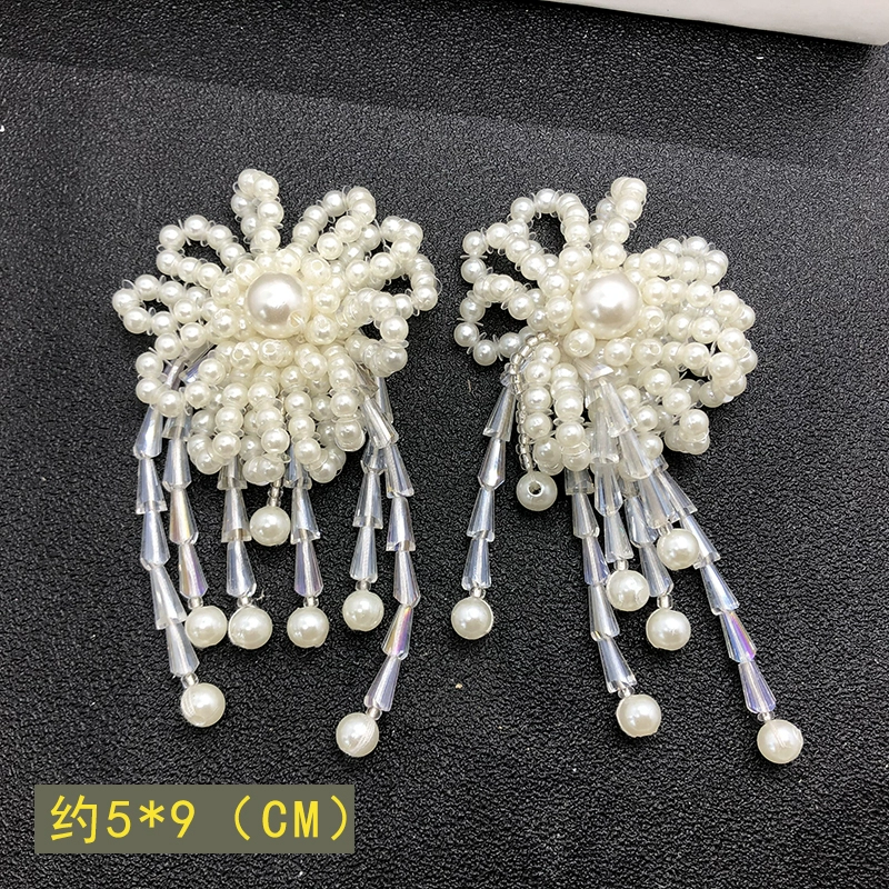 Аксессуар для волос handmade с бантом из жемчуга, украшения
