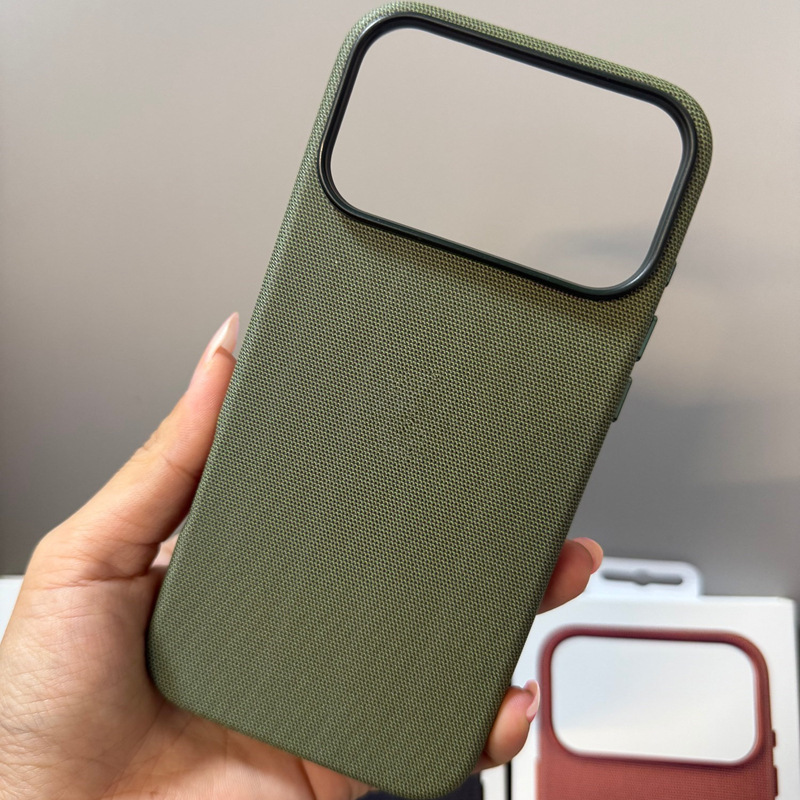 适用iPhone17ProMax布纹手机壳苹果17Air磁吸壳AI按键镂空17Pro壳|undefined