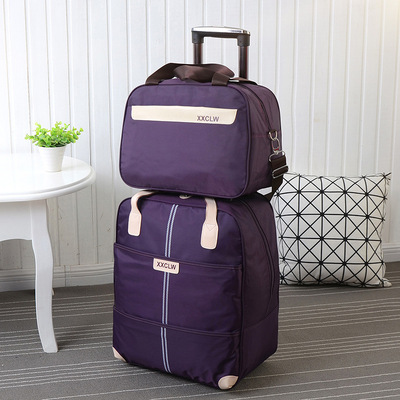Trolley bag Travelling bag Luggage bag light portable High-capacity Short pull rod Expectant package boarding