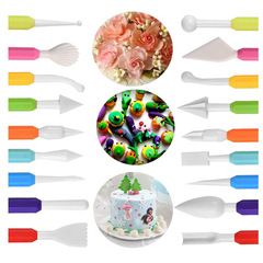 Cross-border ceramic tool 9-piece set clay sculpting carving knife 18 heads combination colorful punch wholesaler