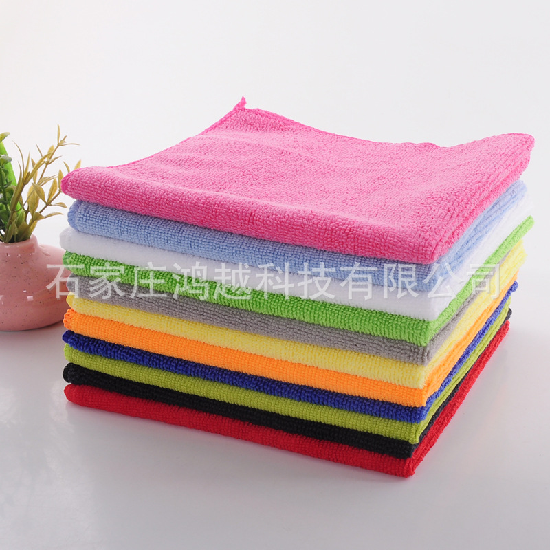 Ultrafine Fiber Towel Dış Ticaret Çapraz Sınır Araba Yıkama Havlusu 250gsm 30*40cm Mutfak Ev Kullanımı Havlusu Örgü Polyester