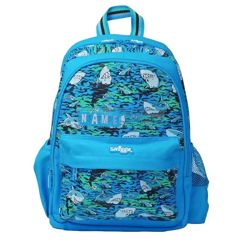 Australia mochila escolar smiggle escolares de hombro medio mochila de reducción de carga para niños mochila de tiburones de dibujos animados ocio nuevo