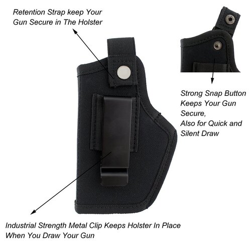 Nylon tactical stealth holster size left and right universal waist holster gun model set tactical training real person CS waist bag