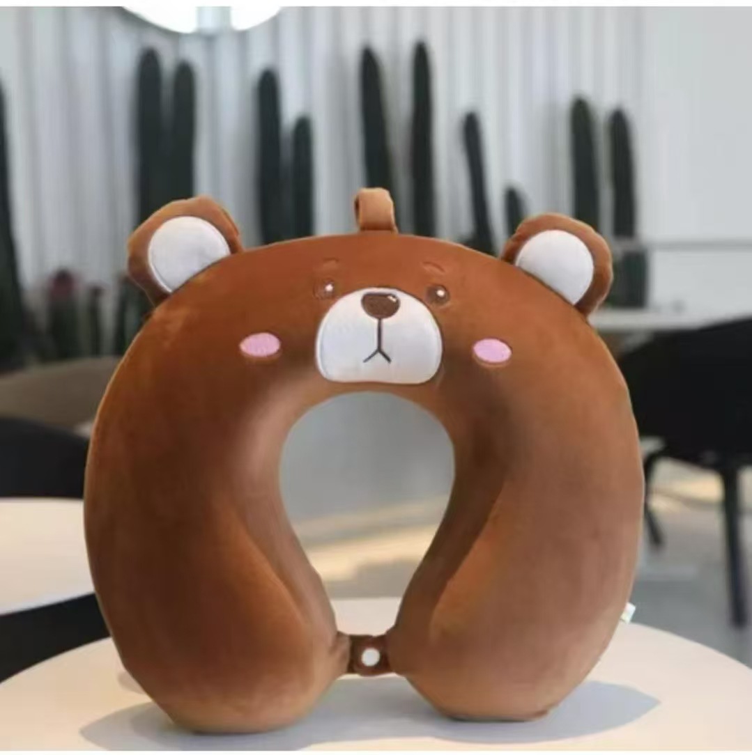 Almohada de Cuello en Forma de U de Espuma Viscoelástica para Viajes y Oficina image 12