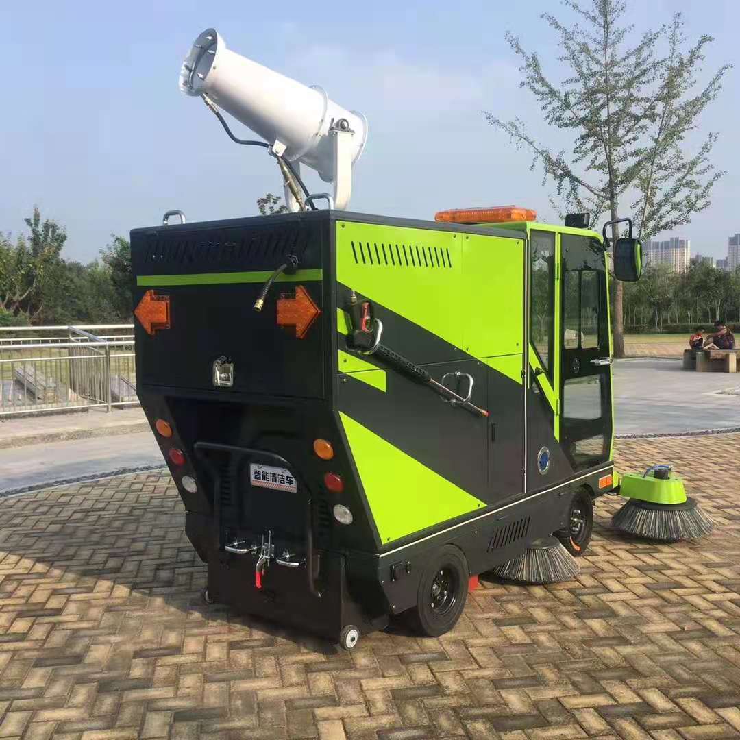 四轮电动扫地车工厂车间清洁扫地机大型马路道路清扫车洒水吸尘机