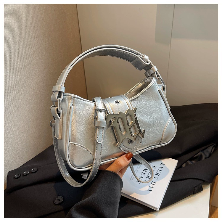 Small shoulder bag, one-shoulder underarm handbag, 23×8×12 cm, lightweight 0.34 kg — multiple colors