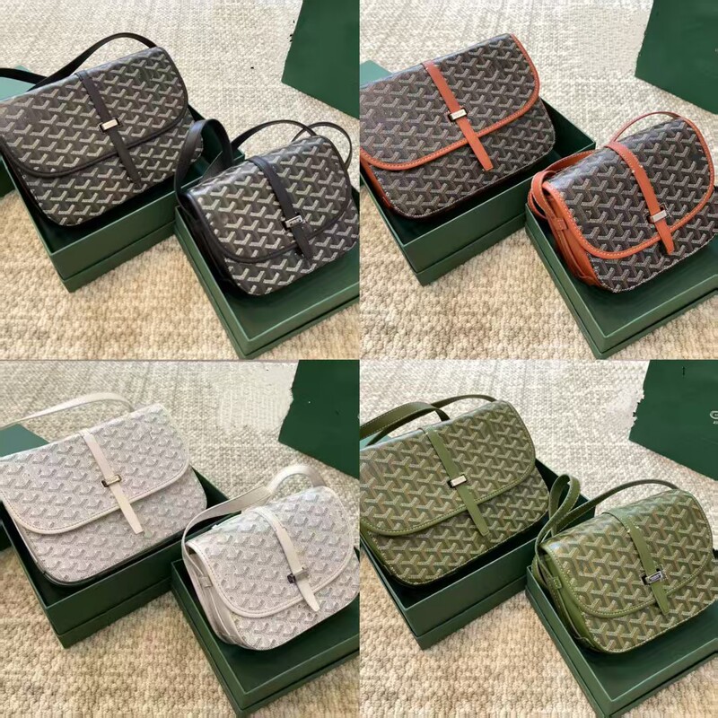 24S Classic Hot-Selling Goyard Pebbled Leather Saddle Messenger Bag Single Shoulder Crossbody Bag 24S Classic Hot-Selling Goyard Pebbled Leather Saddle Messenger Bag Single Shoulder Crossbody Bag