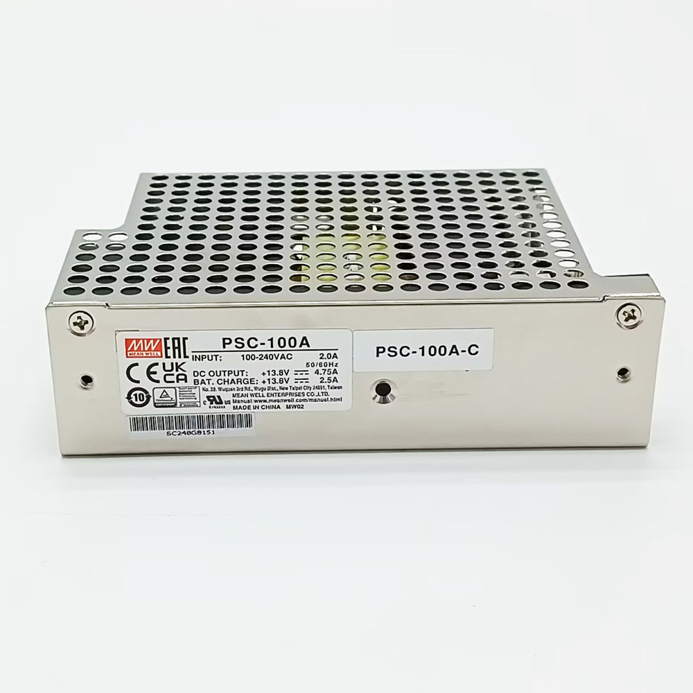 明纬PSC-100-C带外壳13.8V27.6V100W单组输出电池充电器 MeanWell