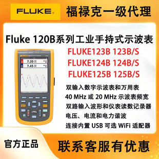 FLUKE������123B/124B/125B���I�f���ֳ�ʾ������yʽʾ����