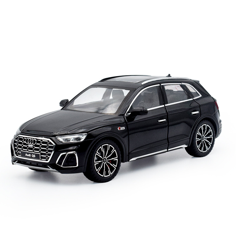 1: 24 Modelo de automóvil de aleación Audi Q5 Echo Tienda de sonido y luz muestra colecciones de juguetes interactivos para padres e hijos