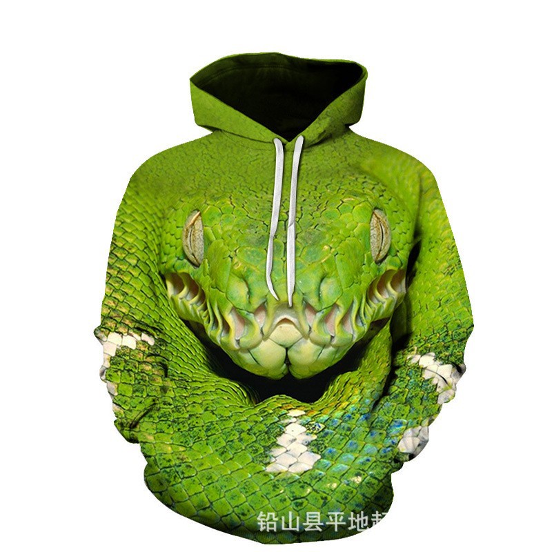 外贸时尚休闲 春秋款 3D数码印花 宽松运动连帽 衫 卫衣 厂家批发