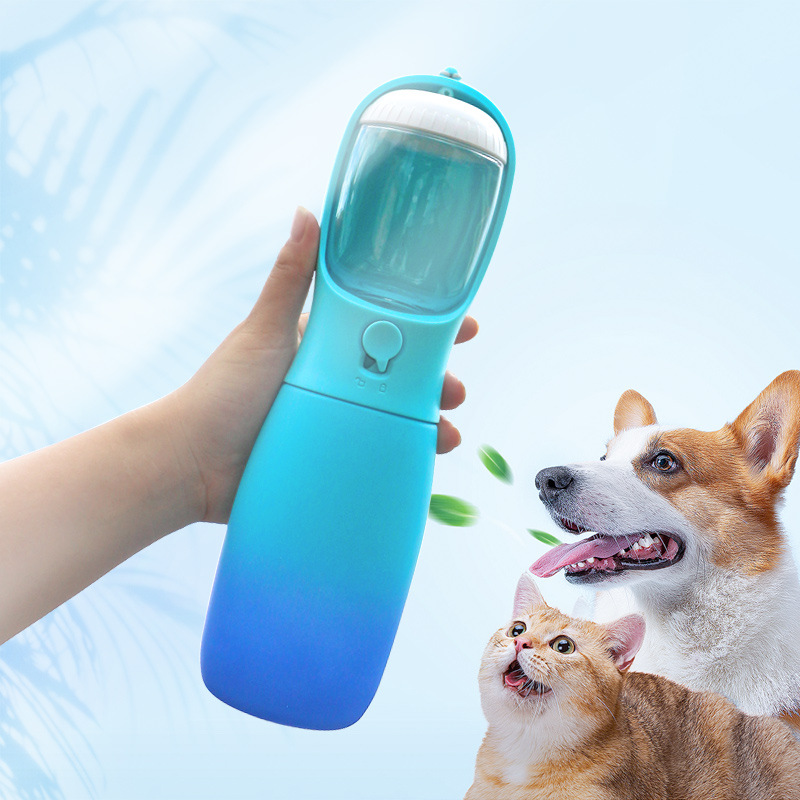 [Serie de color degradado] taza de comida de agua para mascotas hervidor de agua portátil al aire libre resistente a altas temperaturas multifuncional taza de comida de agua para mascotas taza