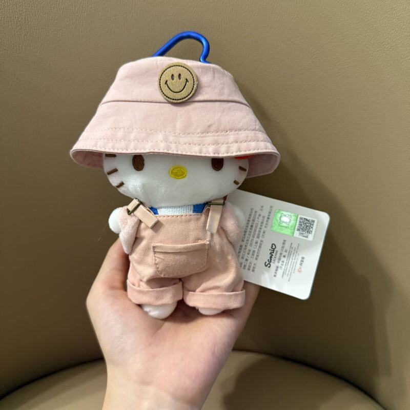 正版kt挂件HelloKitty三丽鸥毛绒公仔玩偶钥匙扣可爱包挂饰礼物|undefined